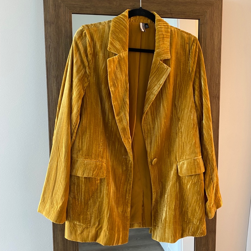 Velour Blazer